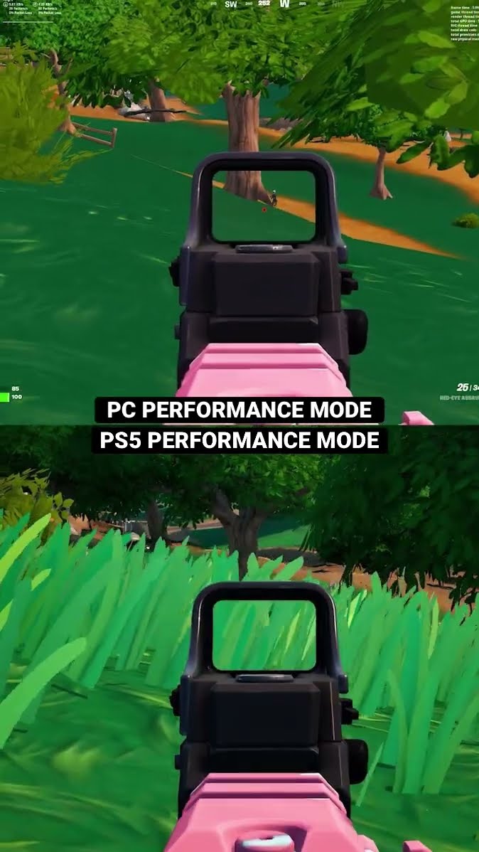 PC vs PS5 Performance Mode - Fortnite