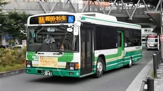 2021.09.30 高槻市営バス いすゞエルガ QKG-LV234L3 J-BUS ノンステップバス 大阪200か38-41 ｢回送｣｢63整理券 樫田・杉生｣ JR高槻駅北バス停周辺