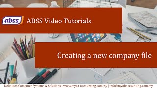 Creating a new company file in ABSS