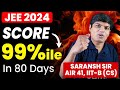 JEE 2024: Score 99%ile in 80 Days 🔥 | JEE Main 2024 Roadmap | IIT Motivation | eSaral