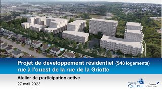 Atelier d'échanges - projet résidentiel  (rue de la Griotte - 2023) - Participation citoyenne