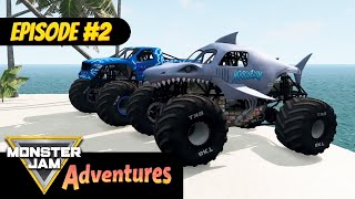 Monster Jam Adventures | Animated Kids Show - “Beach Bummed” | Monster Jam