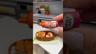 Extreme Miniature Bento Box Food Creations #miniverse #bentobox #miniatures #shorts