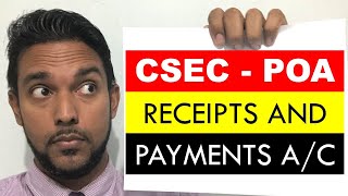 CSEC PoA | Receipts and Payments account | Non-profit organizations | Non-trading organizations