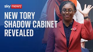 Kemi Badenoch announces her new shadow cabinet