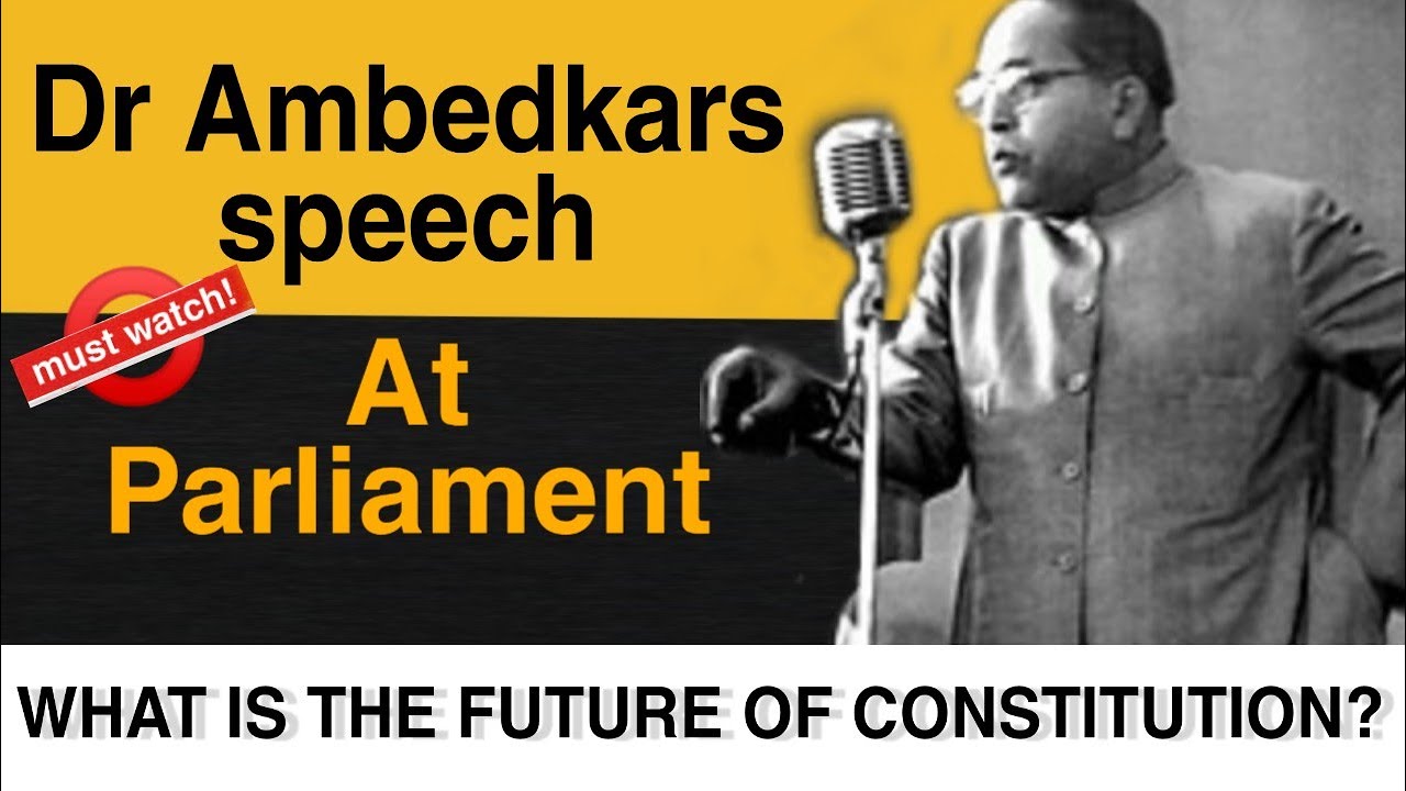 Dr Ambedkar Original Speech In Constitutional Assembly | With Subtitles ...