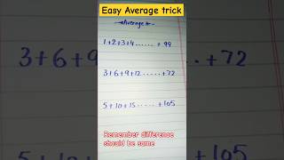 easy average trick #average #maths #sumtrick #fastcalculationtrick #mathstricks #mean