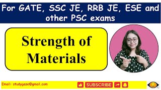 100 MCQs of Strength of Materials | Civil engineering objective questions | GATE, SSC JE, RRB JE