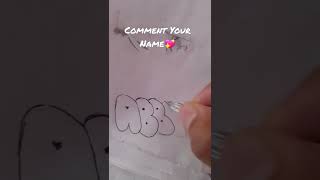 how to write ABBY in bubble letters #bubbleletters #shorts