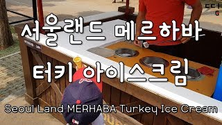 Seoul Land 서울랜드 메르하바 터키 아이스크림. 브이로그 맛집 VLOG Taste.