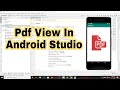PDF View In Android Studio | android development tutorial for beginners 2020