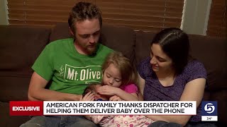 Rookie 911 operator talks couple through baby's birth
