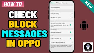 How to check block messages in oppo 2024 [Educational Purpose]