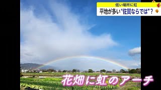 「低い虹」は“佐賀ならでは”の光景？開けた土地でないと…【佐賀県】 (24/02/27 18:32)