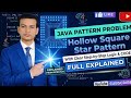 Printing Hollow Square Star Pattern Problem in Java 
