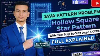 Printing Hollow Square Star Pattern Problem in Java