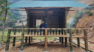 Building a house with giant bamboo trees (Part 3): Complete the wall and decoration