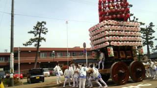 新湊　曳山祭りの山車。　2015/5/6