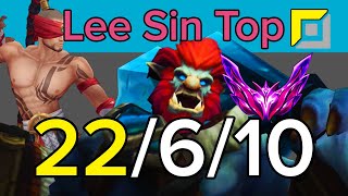 Lee Sin Top vs Trundle Master EUW - Patch 14.22