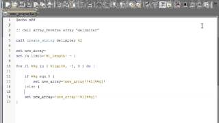 Batch 90 Array Reverse