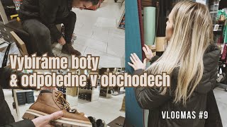 Vybíráme boty \u0026 odpoledne v obchodech 🛍️ | VLOGMAS #9