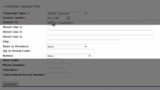 Requesting your Official Transcript Online