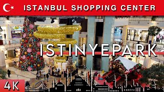 🇹🇷 Istanbul AVM|  Christmas ISTINYE PARK Walking tour | December 2022 | 4K HD•60 fps