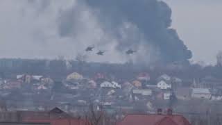 Вертолеты с Белоруссии атакуют Гостомель, Бровары аэропорт . Ммассированное наступление на Киев