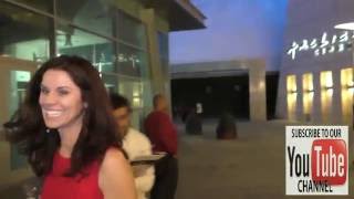 Jennifer Taylor gives advise to kids being bullied while leaving ArcLight Theatre in Hollywood