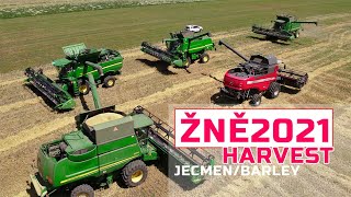 2021 barley HARVEST III | 5x Harvester || Žně 2021 | 5 kombajnů | ječmen ozimý III | [4K]