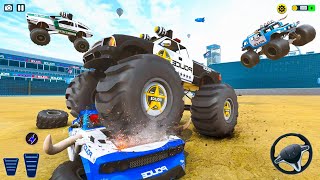 US Police Monster Trucks Crash Demolition Derby Racing Simulator - Android Gameplay.