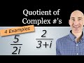 Writing a Quotient of Complex Numbers in Standard Form (a + bi)