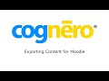 exporting content for moodle