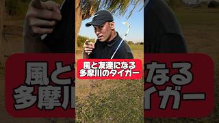 【多摩川のタイガーウッズ】風と友達になる多摩川のタイガーwww #jumigolf #golf #ゴルフ #多摩川のタイガーウッズ