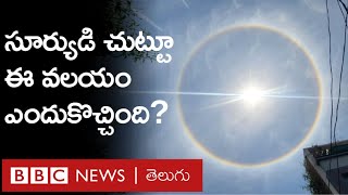 Hyderabad Sun Halo: హైదరాబాద్‌లో సూర్యుడు చుట్టూ ఈ వలయం ఎందుకు కనిపించింది? | BBC Telugu