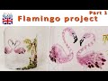 Flamingo project in fused glass part 1