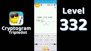 Cryptogram Tripledot Level 332 Answer | SolutionGuruji