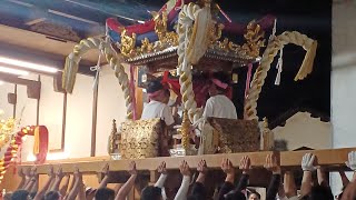 令和6年荒川神社秋祭り前夜祭井ノ口子供屋台