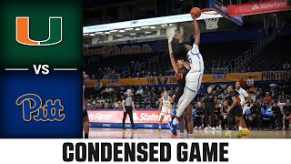 Miami vs. Pitt Condensed Game | 2024-25 ACC Women's Basketball