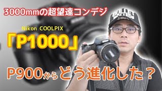 COOLPIX「P1000」と「P900」スペック比較！買い換える価値はある？