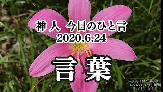 神人今日のひと言〜言葉〜見解の仕方〜歳の取り方〜あなた次第なのです〜価値観の違い〜希望〜