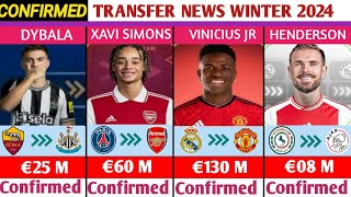 ALL CONFIRMED AND RUMOURS  WINTER TRANSFER NEWS,DONE DEALS✔, SIMONS TO ARSENAL,VINICIUS TO MAN UTD