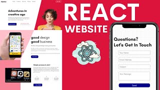 React Website Tutorial for Beginners | Responsive React Website Using Styled Components
