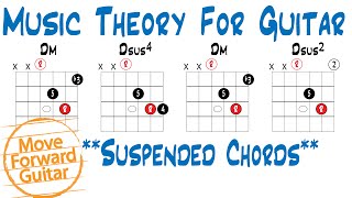Music Theory for Guitar - Suspended Chords (sus, sus2, sus4)