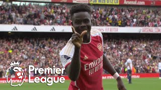 Bukayo Saka's penalty gives Arsenal 2-1 lead over Tottenham | Premier League | NBC Sports