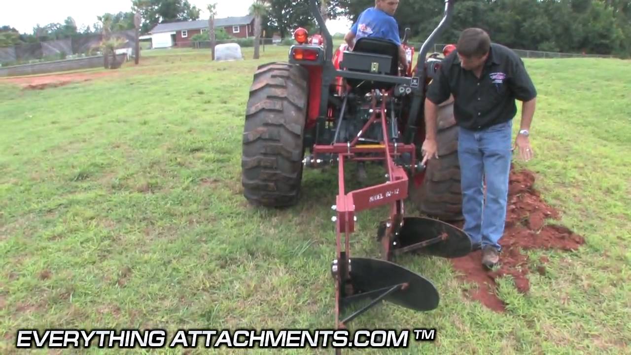 How To Plow A Garden - Two Bottom Plow - YouTube