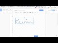 Google Docs - Your signature