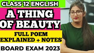 A thing of beauty class 12 | A thing of beauty class 12 in hindi |Class 12 English