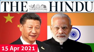 15 April 2021 | The Hindu Newspaper Analysis | Current Affairs 2021 #UPSC #IAS Editorial Analysis