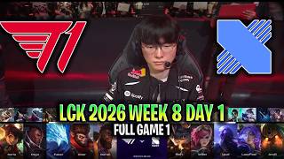 T1 vs KRX GAME 1 LCK 2026 W8D1 | FULL GAME | T1 vs KIWOOM DRX G1 LCK 2026